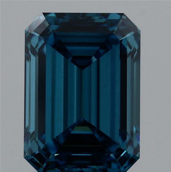 2.50 Ct. Fancy Vivid Blue Emerald Lab Grown Diamond