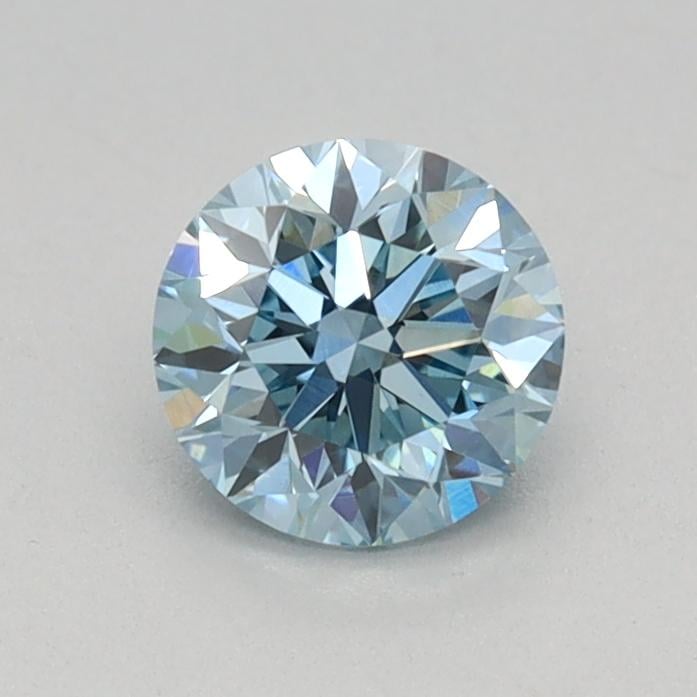 0.46 Ct. Fancy Vivid Blue Round Lab Grown Diamond