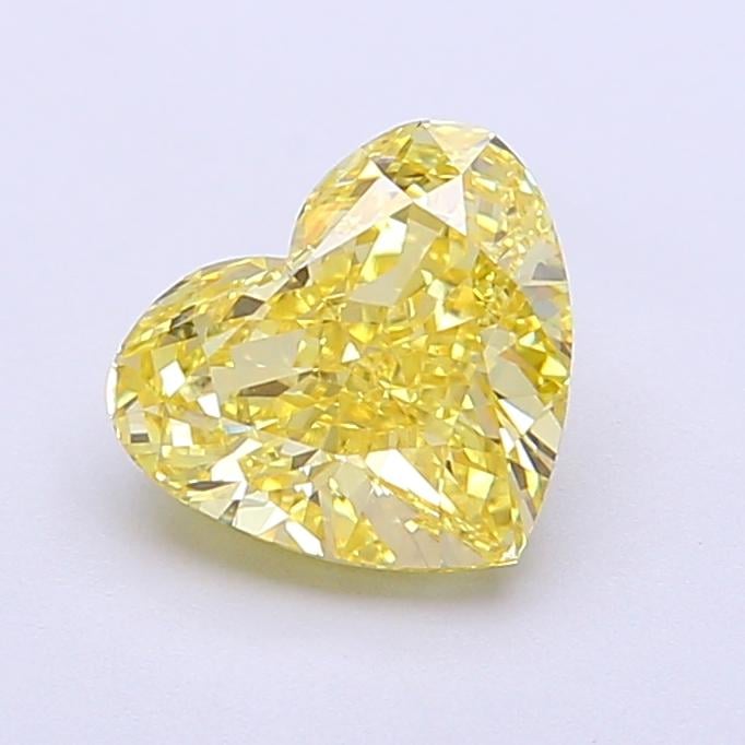 1.50 Ct. Fancy Vivid Yellow Heart Lab Grown Diamond