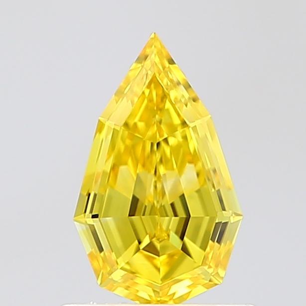 0.73 Ct. Fancy Vivid Yellow Pear Lab Grown Diamond