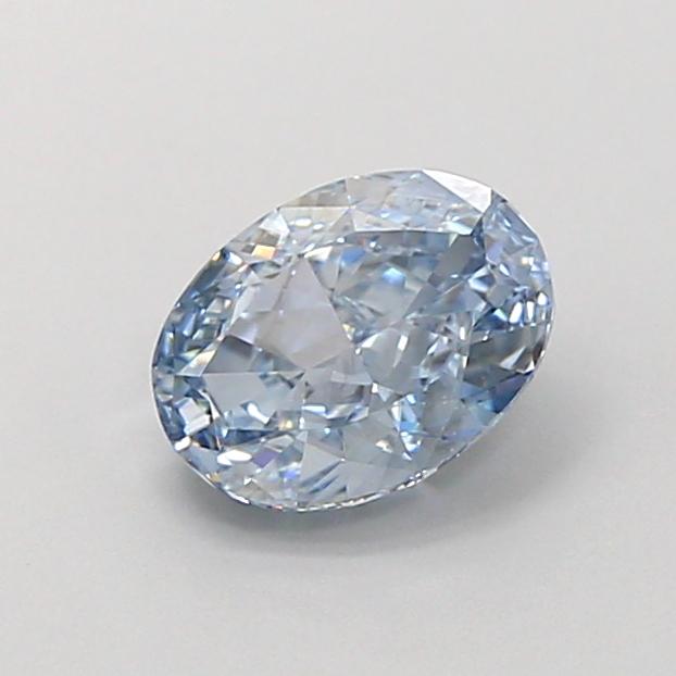 1.01 Ct. Fancy Intense Blue Oval Lab Grown Diamond