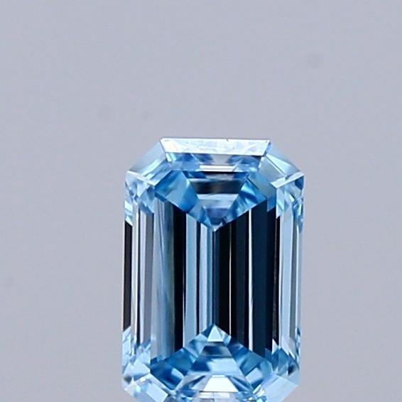 0.30 Ct. Fancy Vivid Blue Emerald Lab Grown Diamond