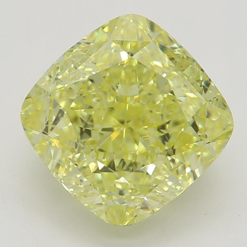 2.07 Ct. Fancy Intense Yellow Cushion Diamond