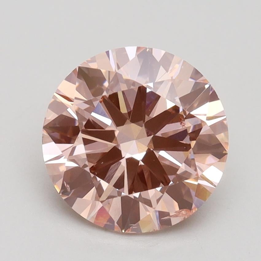 2.24 Ct. Fancy Intense Pink Round Lab Grown Diamond