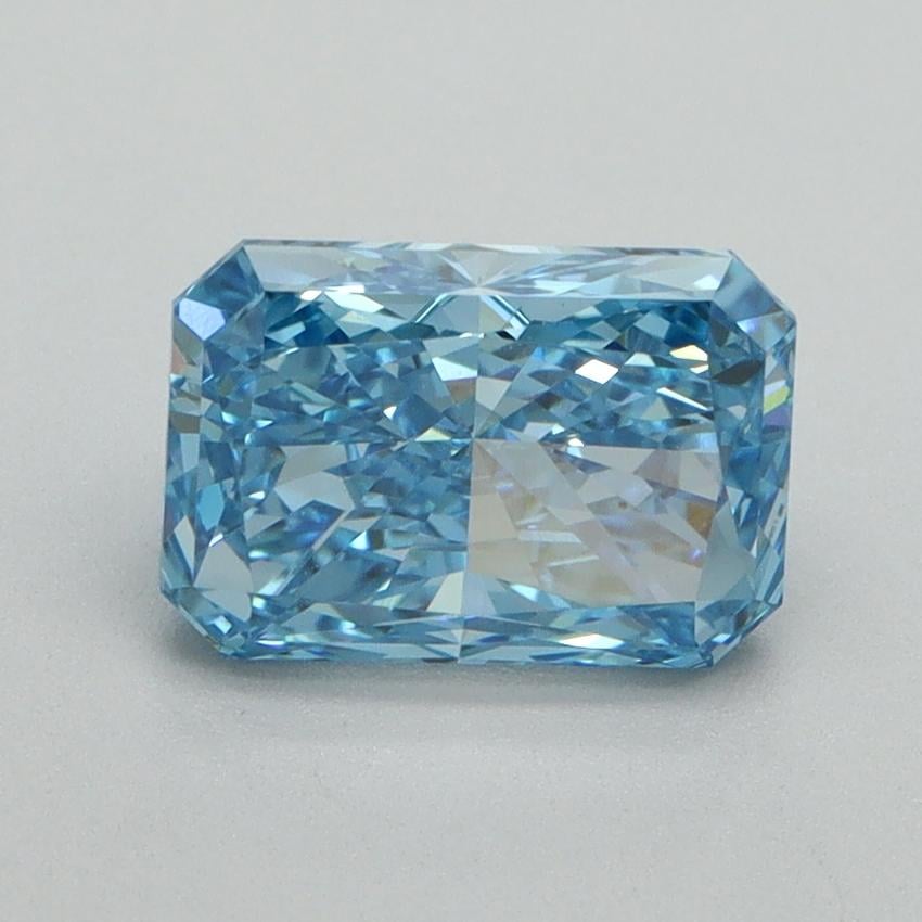 1.69 Ct. Fancy Vivid Blue Radiant Lab Grown Diamond