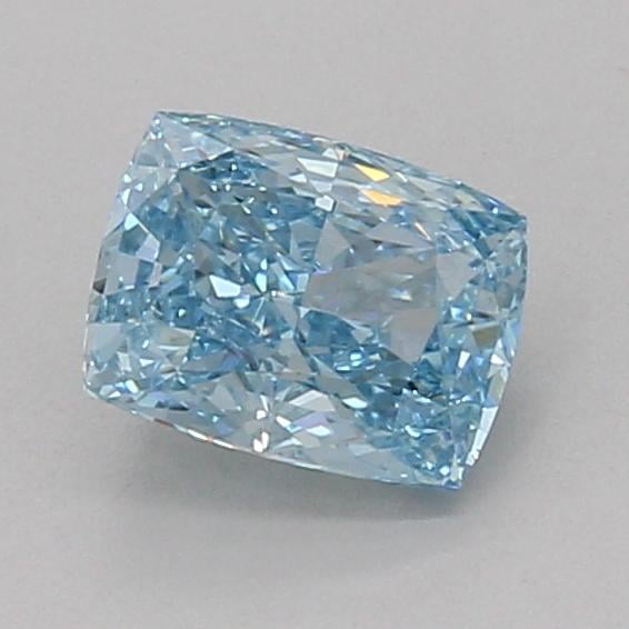 1.13 Ct. Fancy Vivid Blue Cushion Lab Grown Diamond