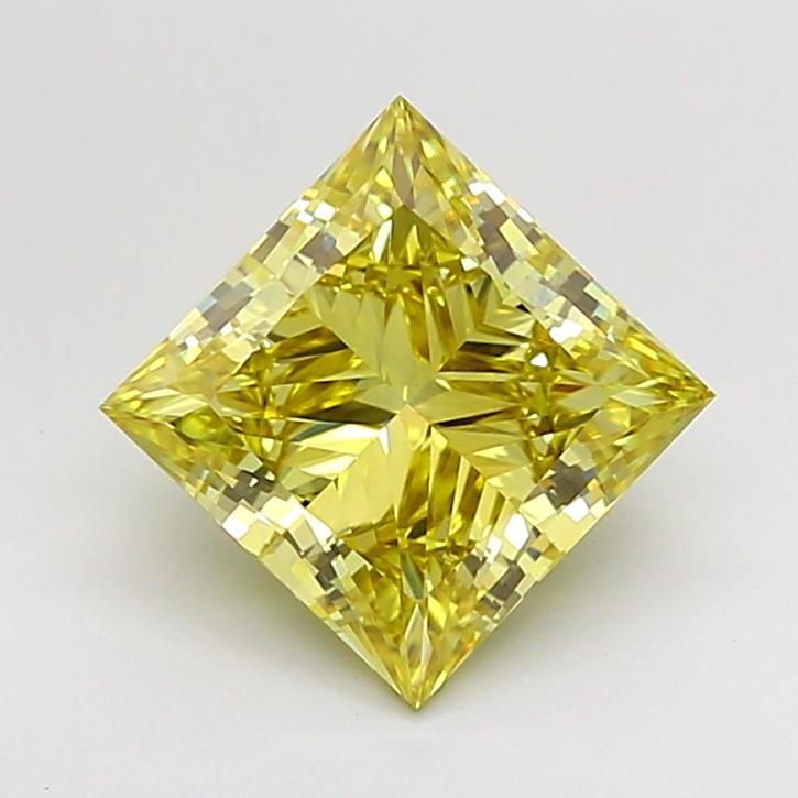 2.80 Ct. Fancy Intense  Yellow Princess Lab Grown Diamond