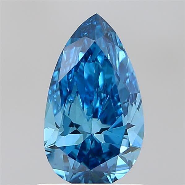 1.02 Ct. Fancy Vivid  Blue Pear Lab Grown Diamond