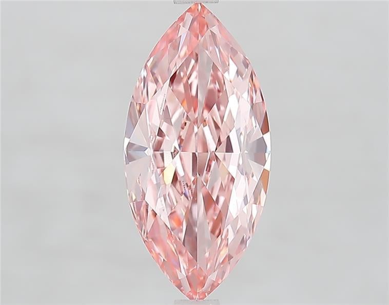 3.10 Ct. Fancy Vivid  Pink Marquise Lab Grown Diamond