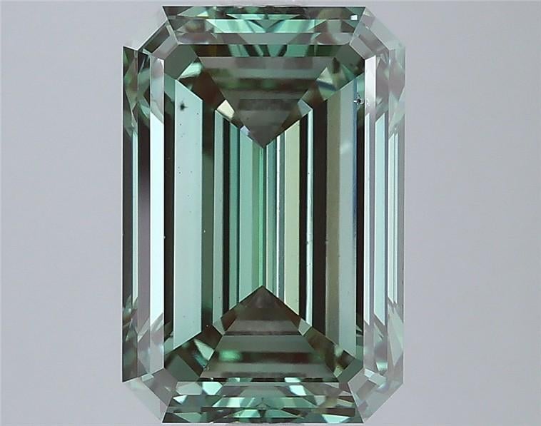 4.00 Ct. Fancy Vivid Green Emerald Lab Grown Diamond