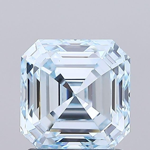 1.53 Ct. Fancy Blue Asscher Lab Grown Diamond