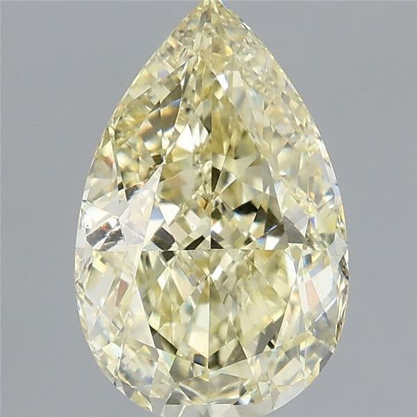 2.50 Ct. Fancy Yellow Pear Lab Grown Diamond