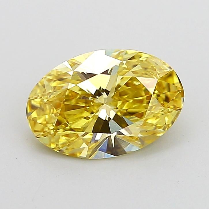 2.04 Ct. Fancy Intense Yellow Oval Lab Grown Diamond