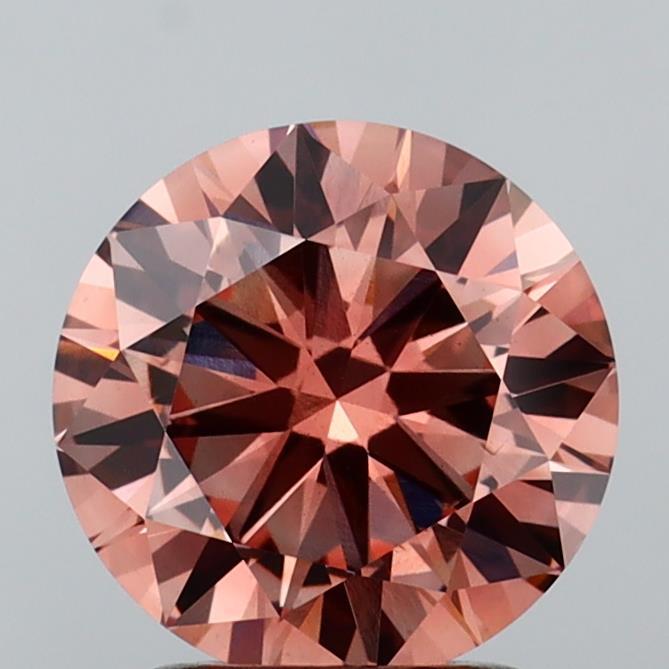 2.01 Ct. Fancy Brown Round Lab Grown Diamond
