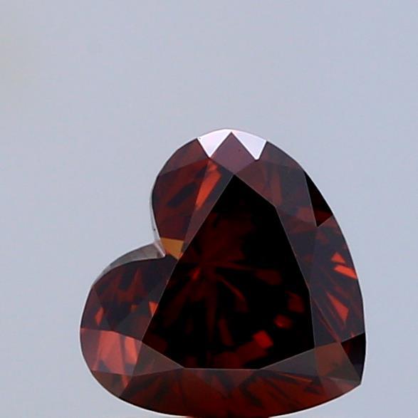 1.01 Ct. Fancy Deep Orange Heart Lab Grown Diamond