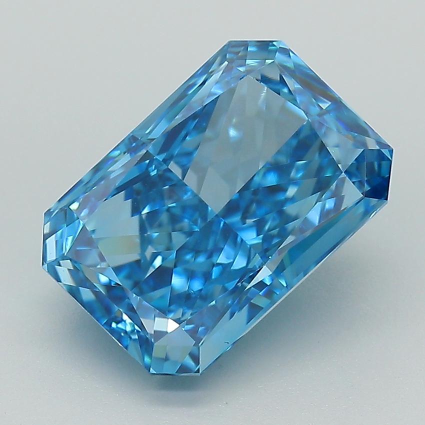 4.4 Ct. Fancy Vivid Blue Radiant Lab Grown Diamond