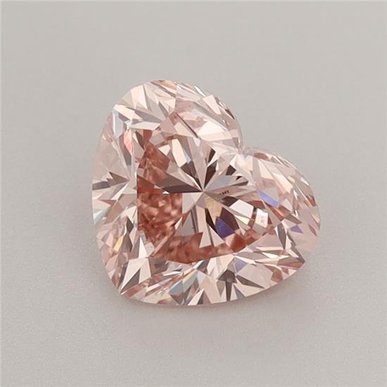 1.41 Ct. Fancy Intense Pink Heart Lab Grown Diamond