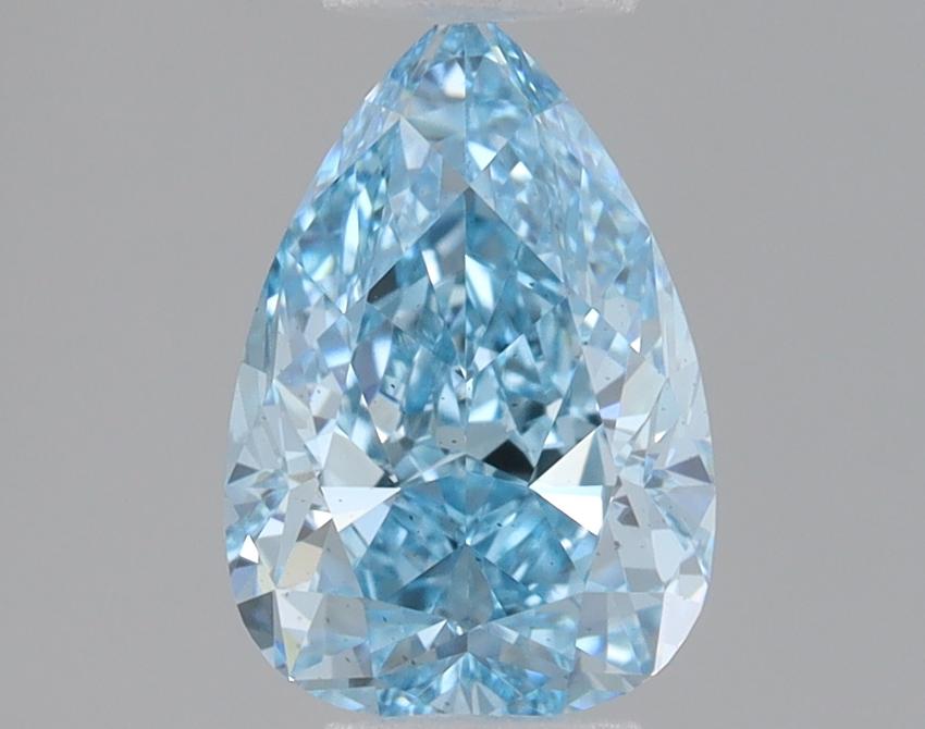 1.11 Ct. Fancy Vivid Blue Pear Lab Grown Diamond