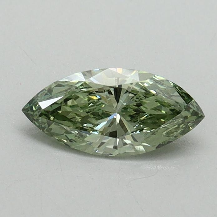 0.38 Ct. Fancy Vivid Green Marquise Lab Grown Diamond