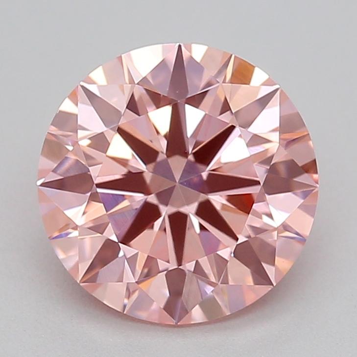 1.33 Ct. Fancy Vivid Pink Round Lab Grown Diamond