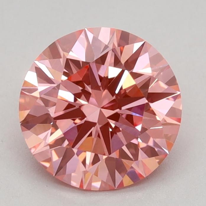 1.01 Ct. Fancy Vivid Pink Round Lab Grown Diamond