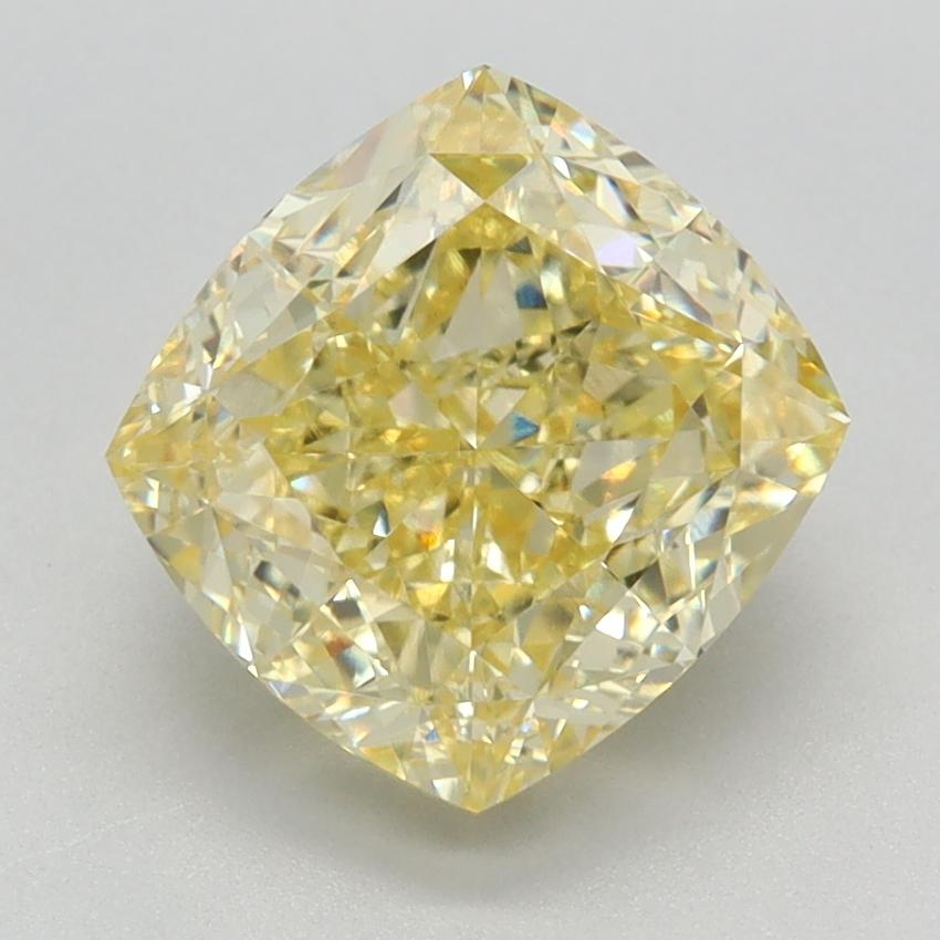 2.81 Ct. Fancy Intense Yellow Cushion Lab Grown Diamond