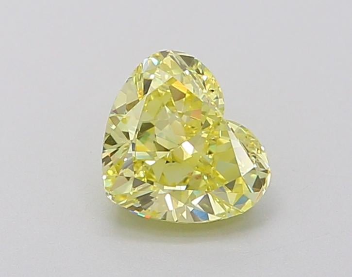1.01 Ct. Fancy Intense  Yellow Heart Lab Grown Diamond