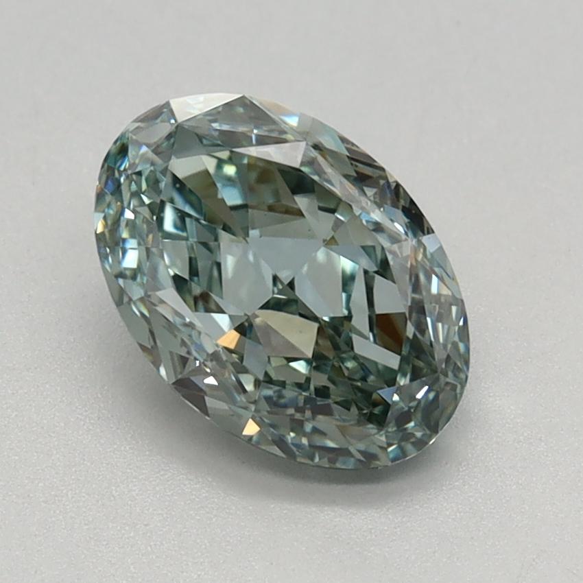 1.03 Ct. Fancy Green Oval Lab Grown Diamond