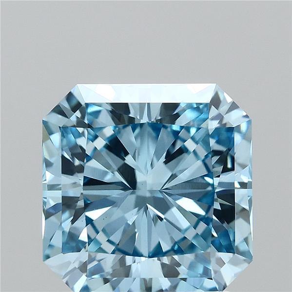 2.03 Ct. Fancy Vivid Blue Radiant Lab Grown Diamond