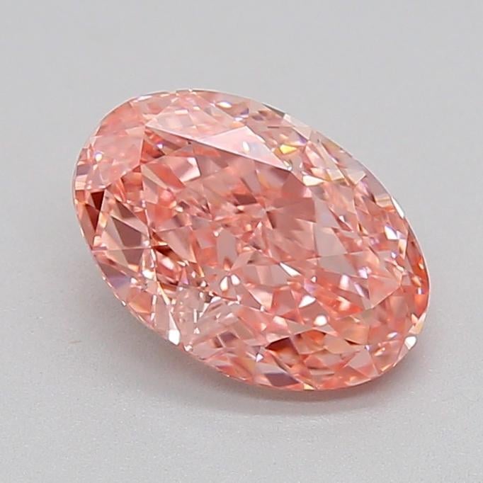 2.03 Ct. Fancy Vivid Pink Oval Lab Grown Diamond