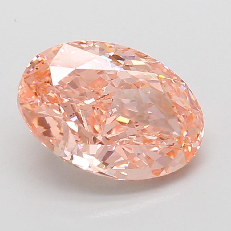 3.03 Ct. Fancy Vivid Pink Oval Lab Grown Diamond