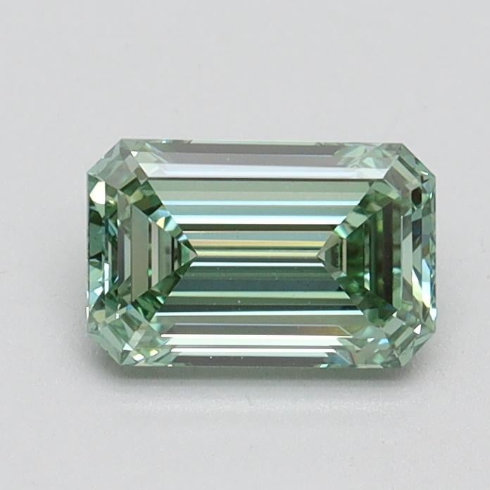 0.79 Ct. Fancy Intense Pacific Green Emerald Lab Grown Diamond