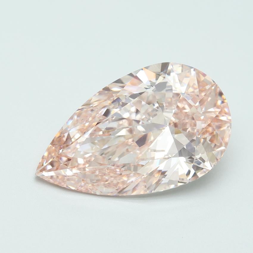 6.04 Ct. Fancy Intense Pink Pear Lab Grown Diamond