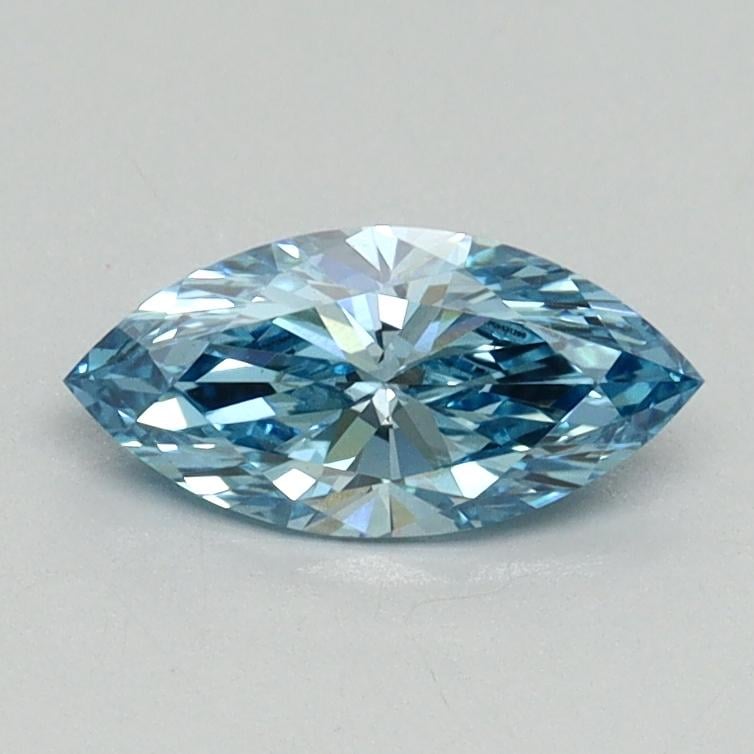 0.57 Ct. Fancy Vivid Blue Marquise Lab Grown Diamond