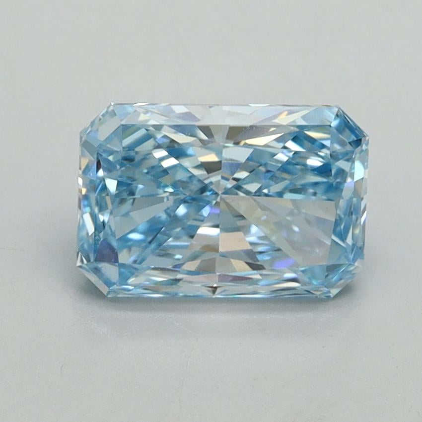 1.57 Ct. Fancy Vivid Blue Radiant Lab Grown Diamond