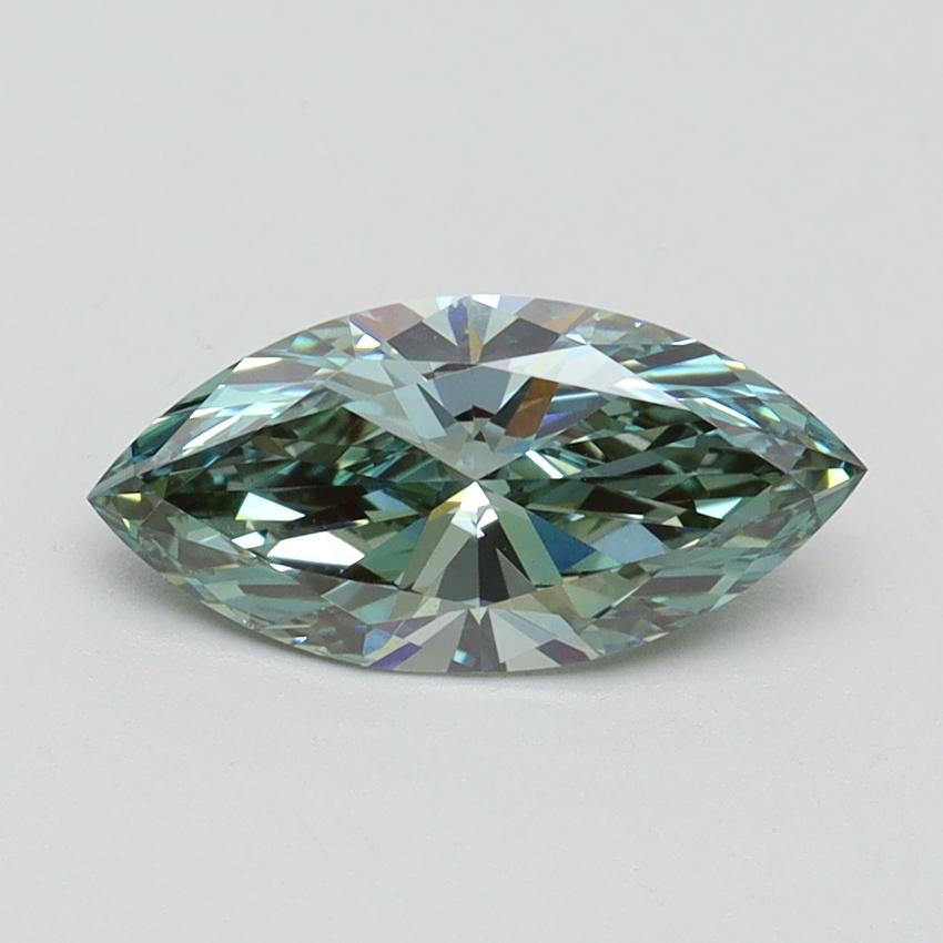 1.01 Ct. Fancy Vivid Green Marquise Lab Grown Diamond