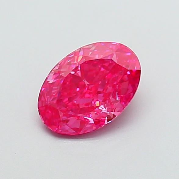 1.02 Ct. Fancy Vivid Pink Oval Lab Grown Diamond