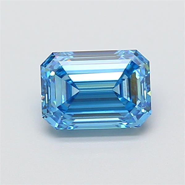1.02 Ct. Fancy Vivid  Blue Emerald Lab Grown Diamond
