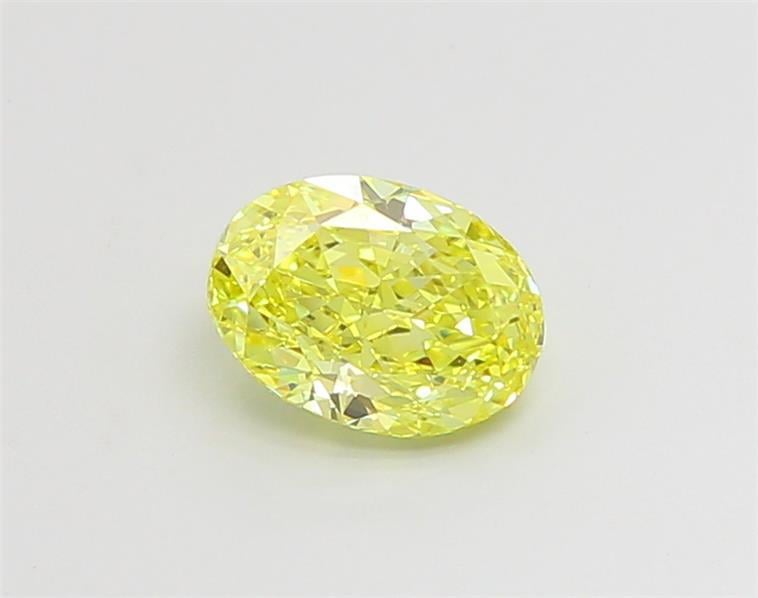 1.05 Ct. Fancy Vivid  Yellow Oval Lab Grown Diamond