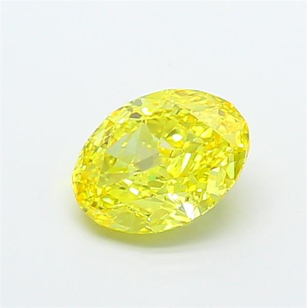 1.38 Ct. Fancy Vivid Yellow Oval Lab Grown Diamond
