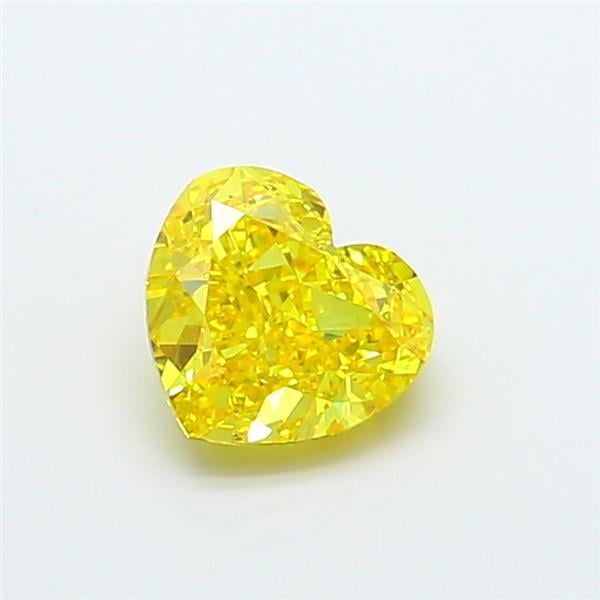 1.68 Ct. Fancy Vivid Yellow Heart Lab Grown Diamond