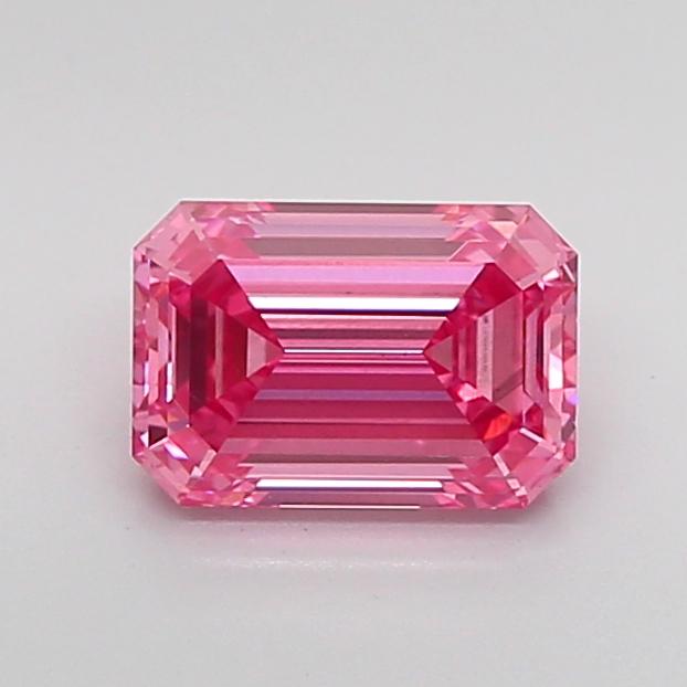 1.63 Ct. Fancy Vivid Pink Emerald Lab Grown Diamond