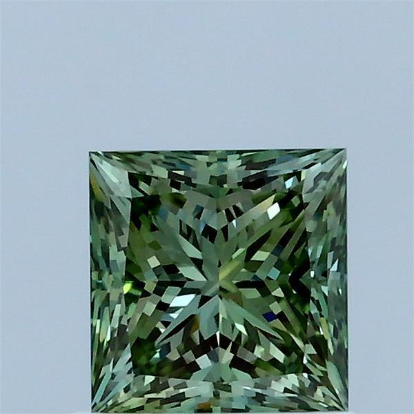 1.01 Ct. Fancy Vivid Green Princess Lab Grown Diamond