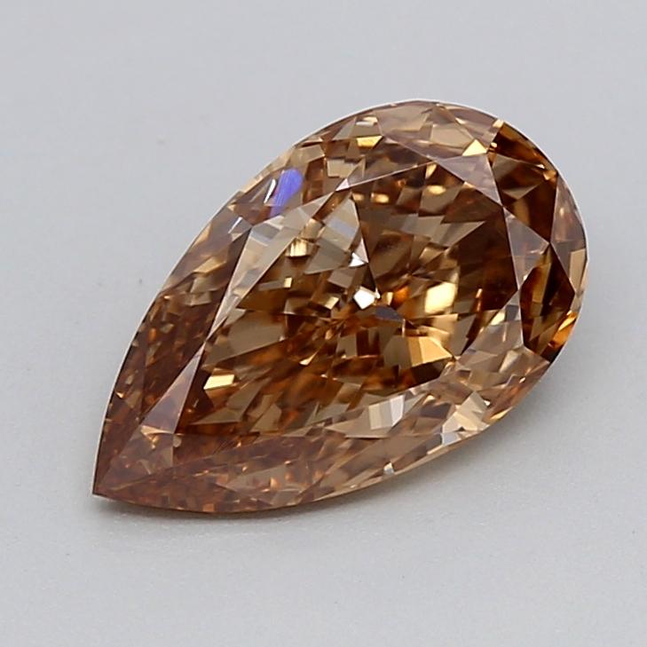 1.25 Ct. Fancy Light  Brown Pear Lab Grown Diamond