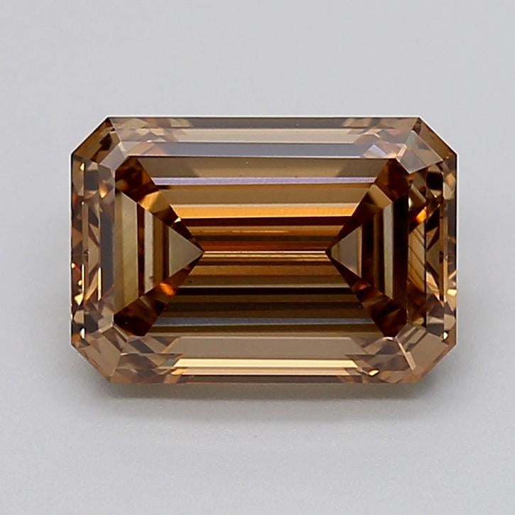 3.20 Ct. Fancy Light  Brown Emerald Lab Grown Diamond