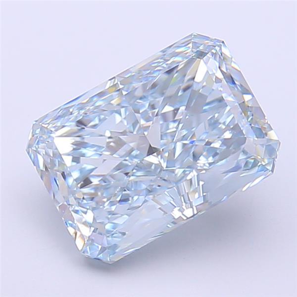 3.30 Ct. Fancy Intense Blue Radiant Lab Grown Diamond