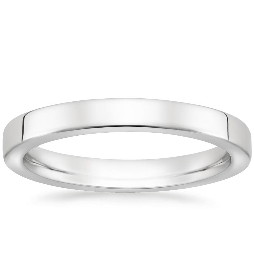 2.5mm Soft Edge Quattro Wedding Ring in Platinum