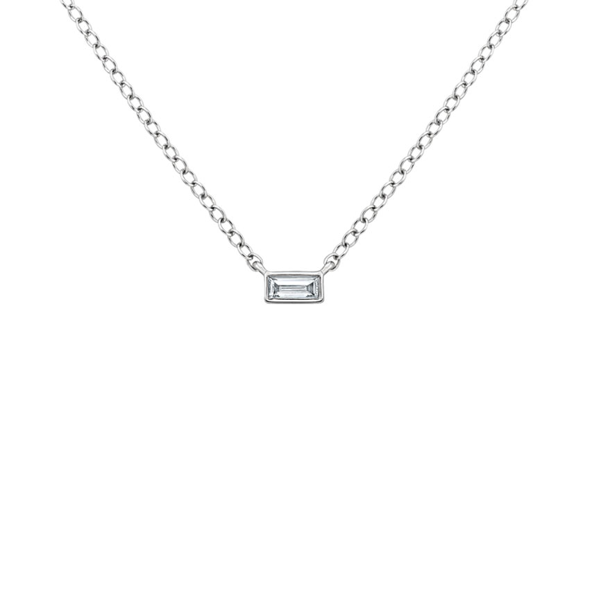 Baguette Diamond Pendant (14 in.) 