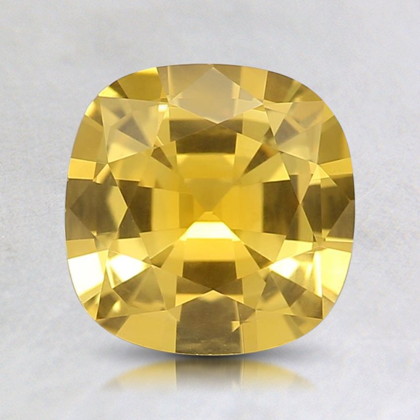 7mm Premium Yellow Cushion Sapphire