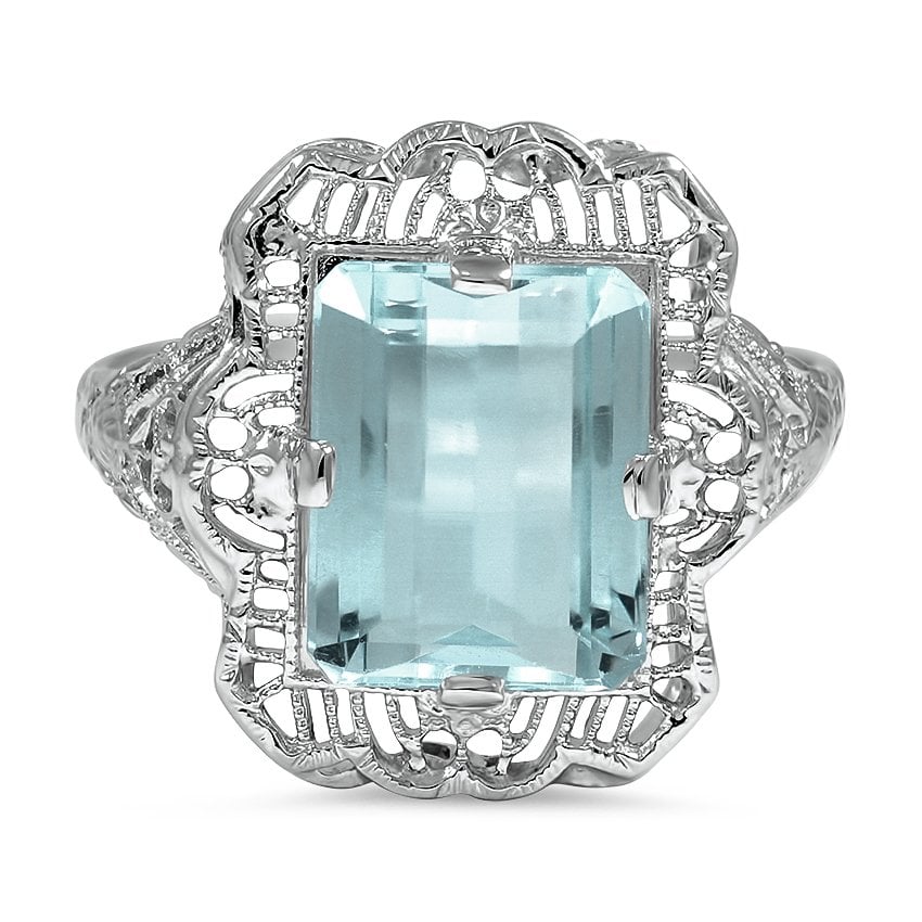 Edwardian Aquamarine Vintage Ring